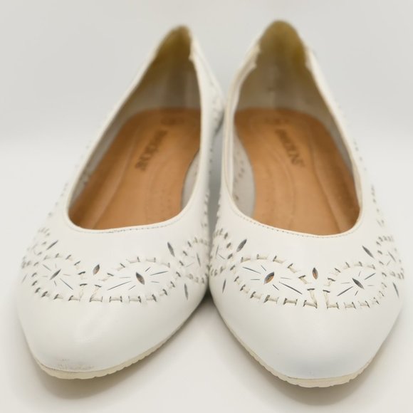 Revelations White Leather Pumps | Shoes Sz 9 - Picture 2 of 8